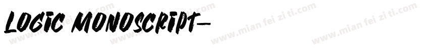 Logic Monoscript字体转换